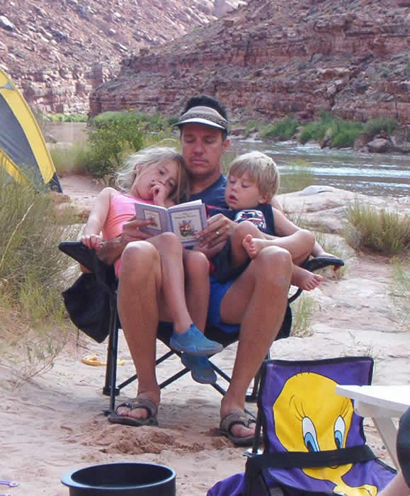 camping with kids on the san juan river,Utah