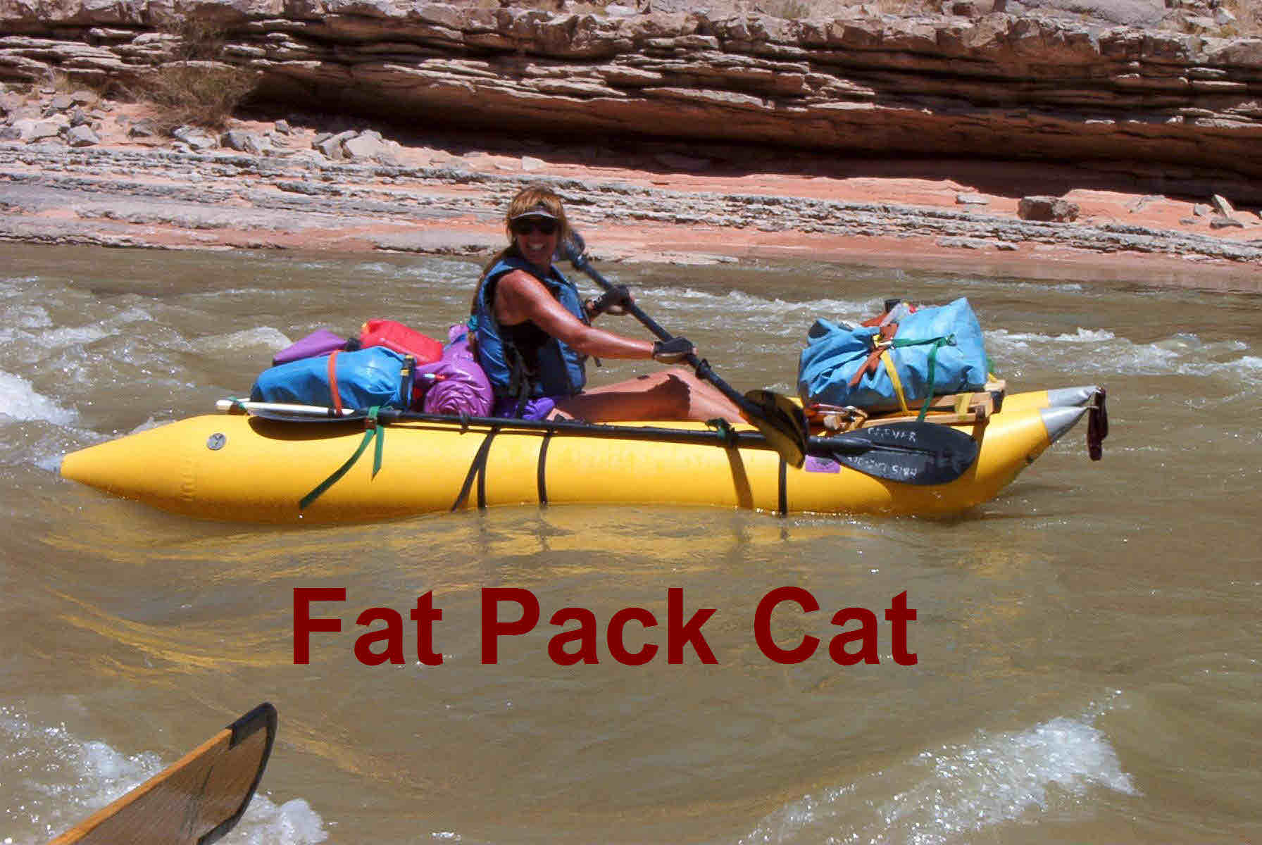 Inflatable boats, personal expedition paddle catarafts