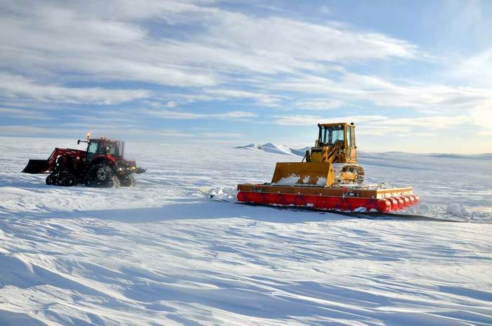 Greenland Traverse Cargo Sled cataraft tubes