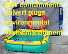 inflatable rapid deploy spill containment