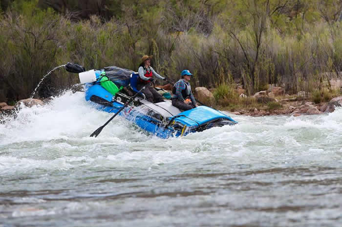 whitewater rafting with JPW paco pads